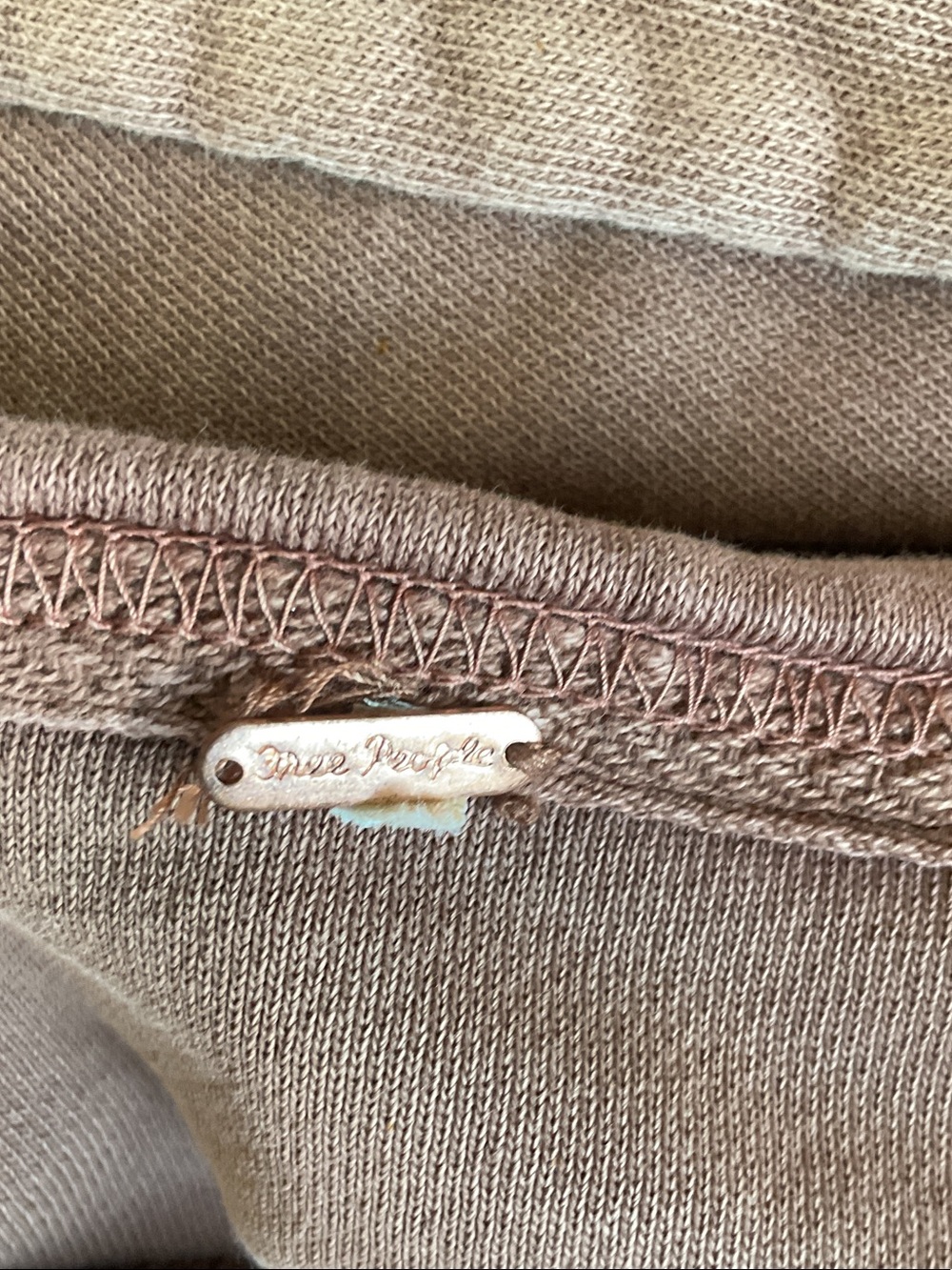 Free People Inside Out Hooded V-Neck Pullover High Low Sweatshirt Jacket XL - Picture 5 of 7